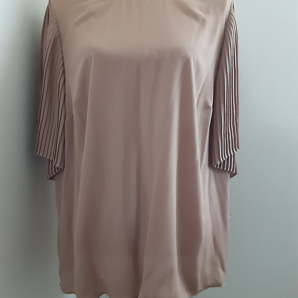 Worthington Womens Crew Neck Short Sleeve Blouse Size OX New $18 - Picture 8 of 16
